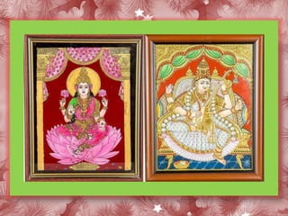 Lakshmi Tanjore Painting and Saraswati Tanjore Painting - Convey Positive Vitality