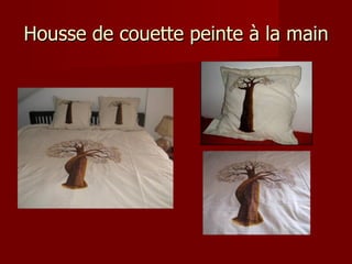 Housse de couette peinte à la main 