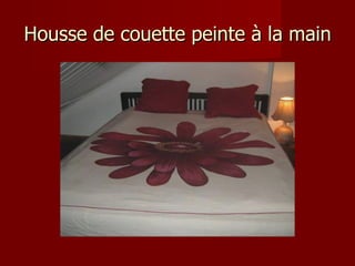 Housse de couette peinte à la main 