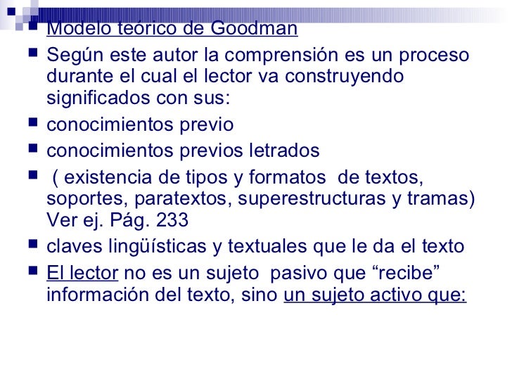 La lectura como proceso