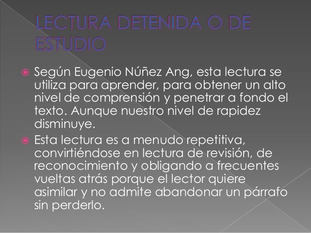 La lectura de estudio y sus etapas