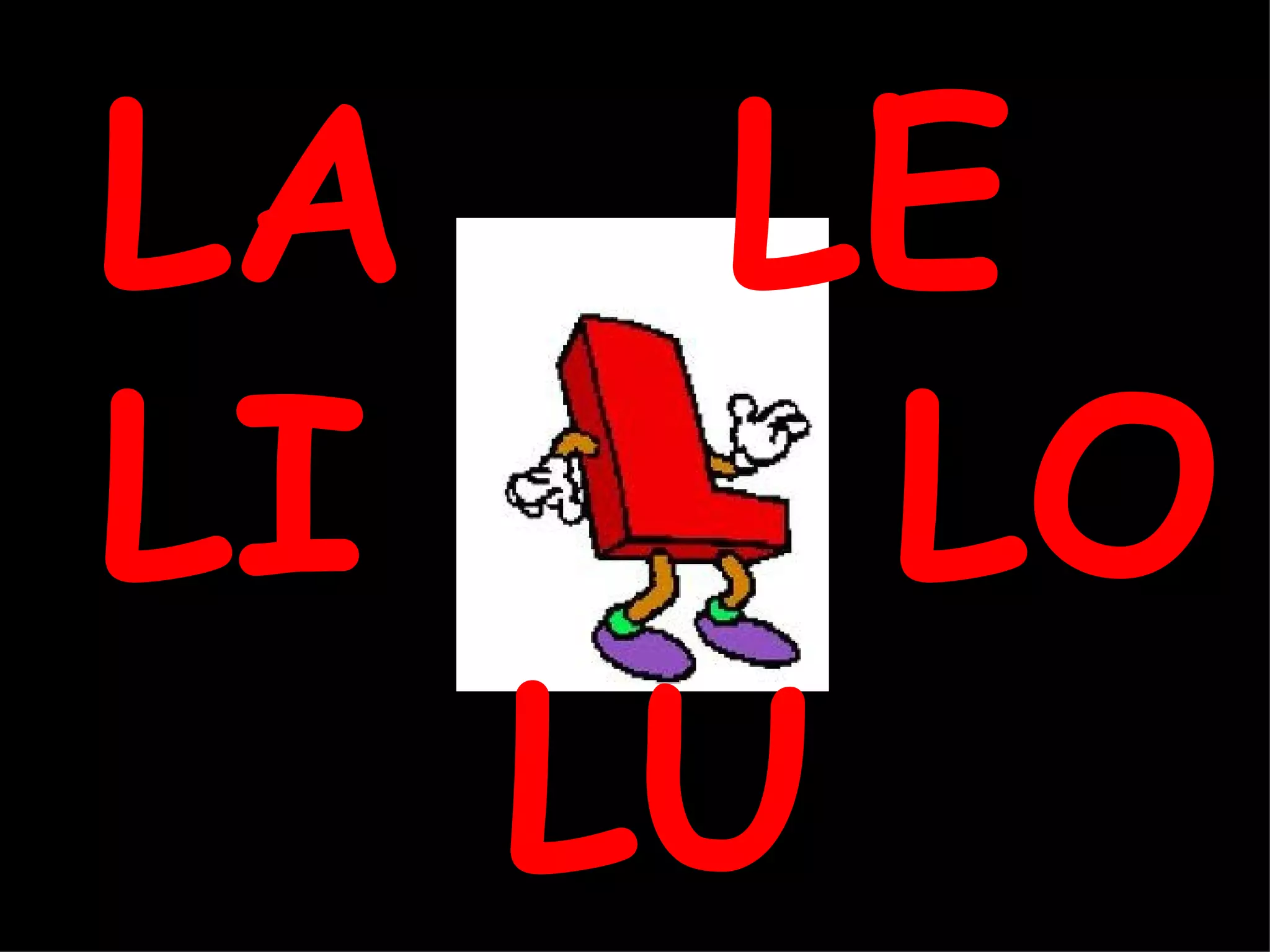 LECTOESCRITURA. LA LETRA L | PPT