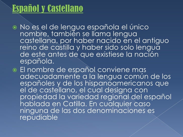 La lengua española