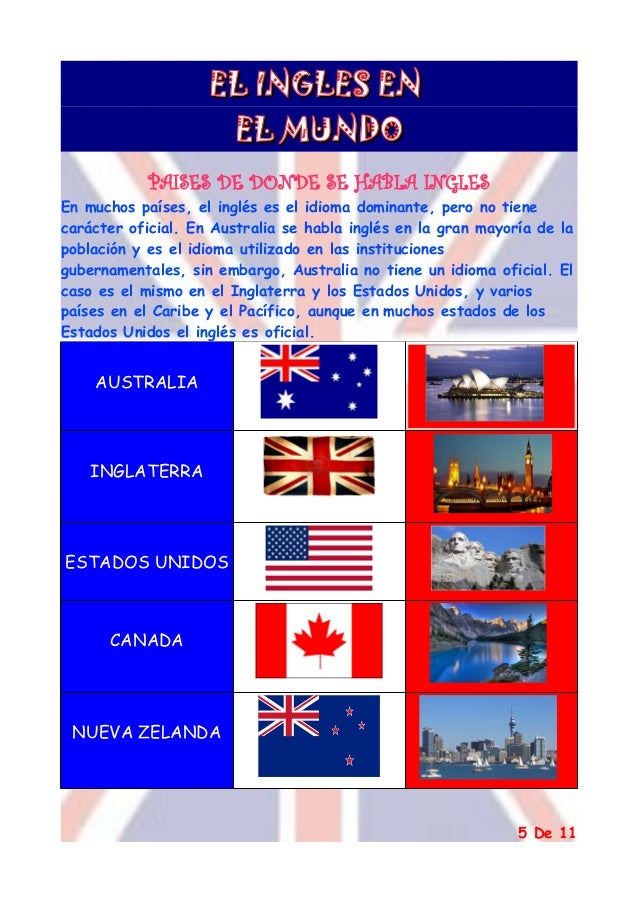 El Inglés Origen E Influencia