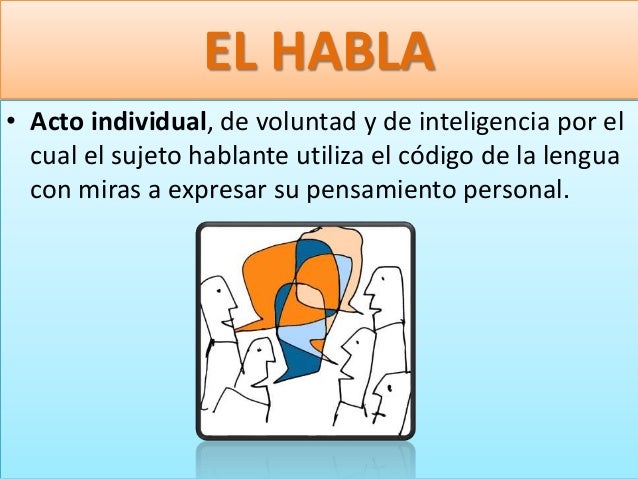 La lengua y el habla