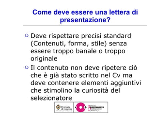 Lettera di presentazione standard