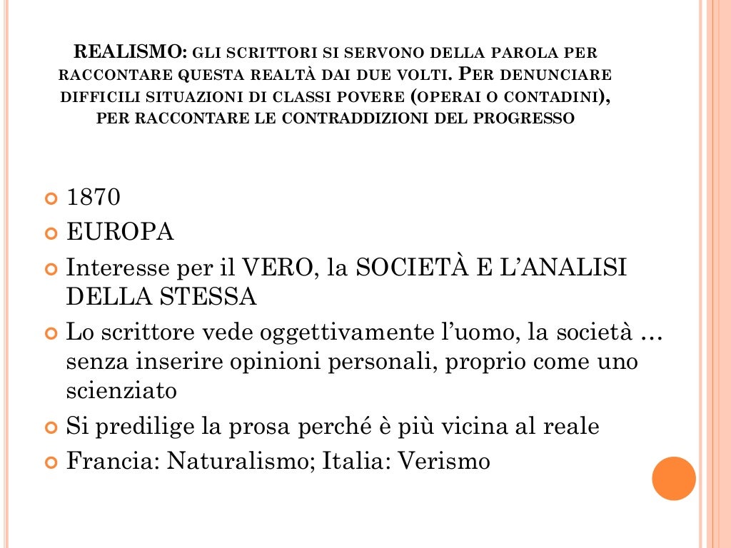 La letteratura tra fine ottocento e inizio novecento