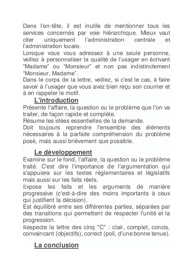 l en tête d une lettre