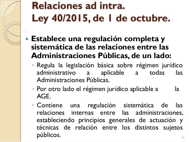 La Ley 40 2015 Novedades