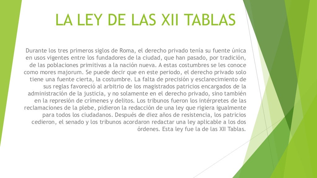 La ley de las 12 tablas patricia navas La ley de las 12 tablas patricia navas
