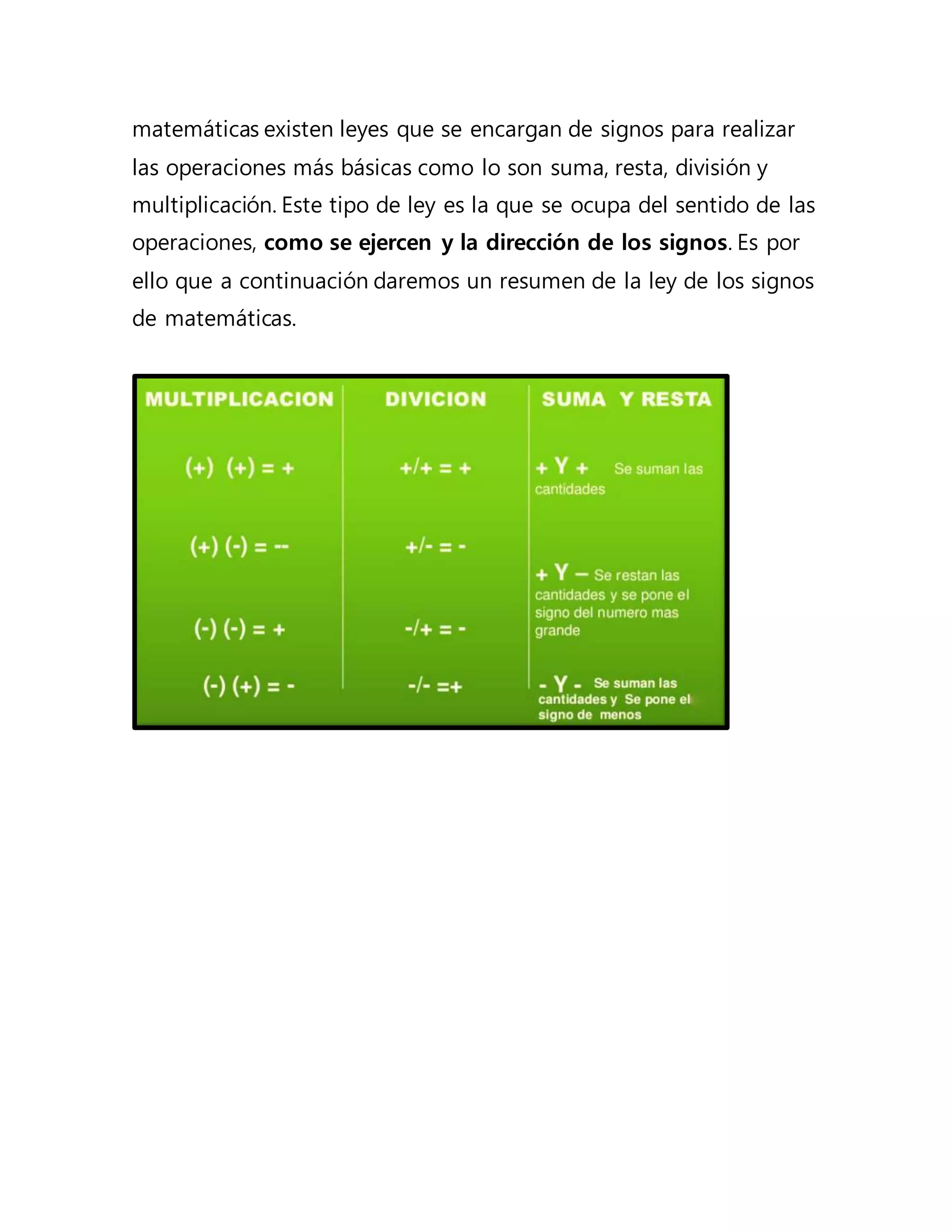La ley de los signos | PDF