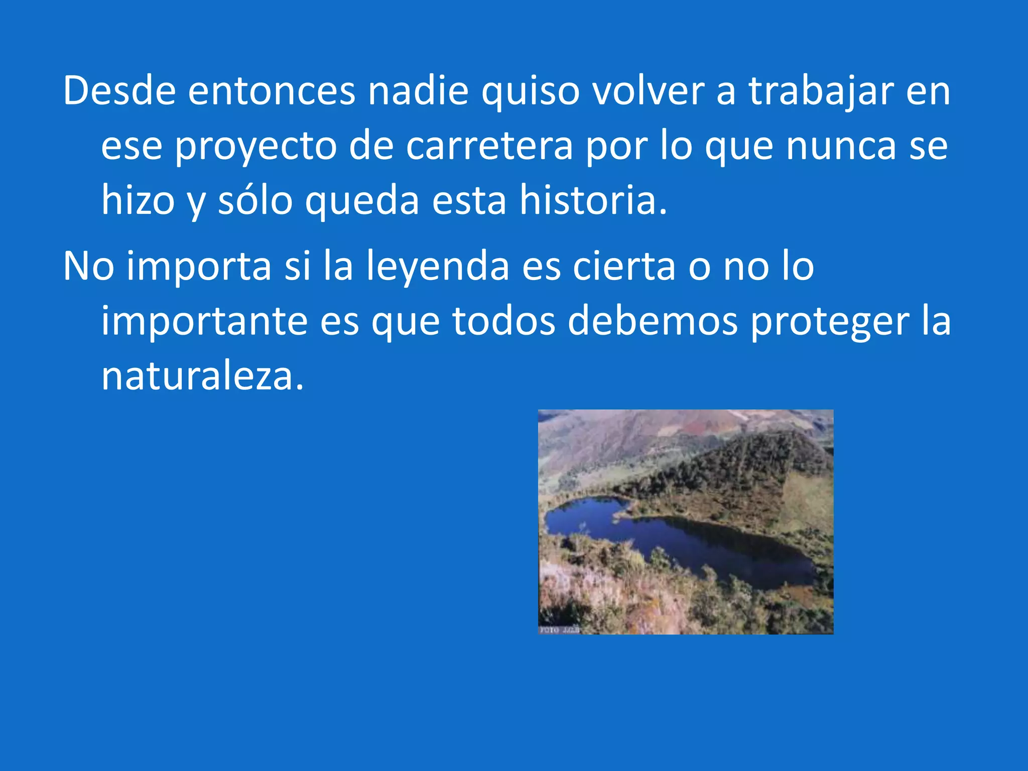La leyenda de laguna encantada | PPTX