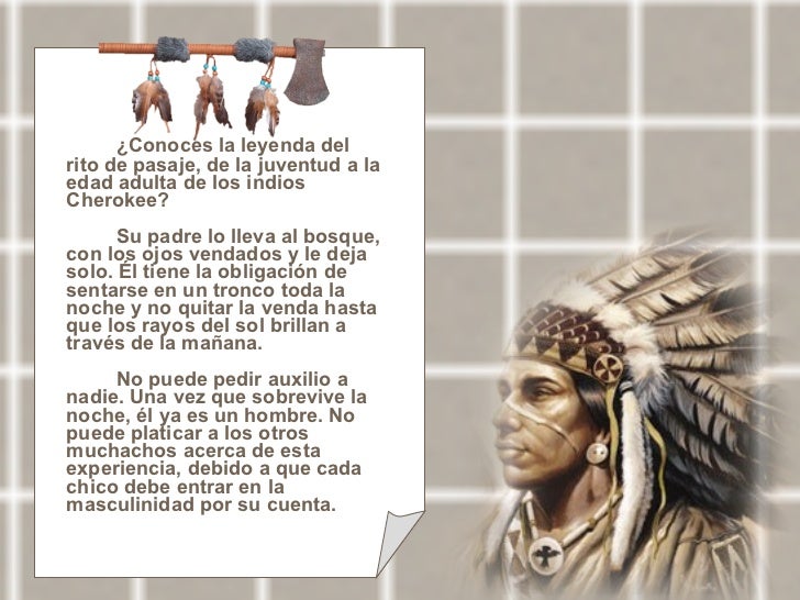La leyenda de los indios cherokee