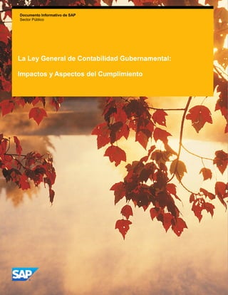 Documento Informativo de SAP
Sector Público
La Ley General de Contabilidad Gubernamental:
Impactos y Aspectos del Cumplimiento
 