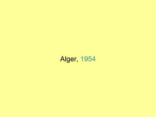 Alger,  1954 