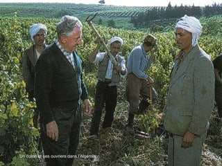 Un colon et ses ouvriers dans l’Algérois 
