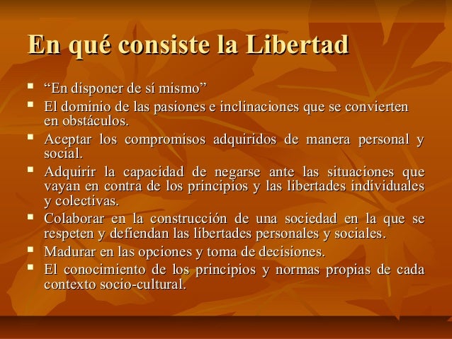 La libertad