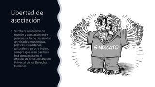 Libertad de
asociación
 