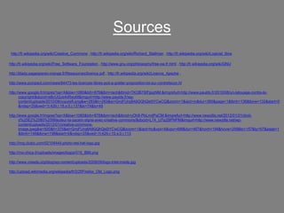 Sources
http://fr.wikipedia.org/wiki/Creative_Commons , http://fr.wikipedia.org/wiki/Richard_Stallman , http://fr.wikipedia.org/wiki/Logiciel_libre
http://fr.wikipedia.org/wiki/Free_Software_Foundation , http://www.gnu.org/philosophy/free-sw.fr.html , http://fr.wikipedia.org/wiki/GNU
http://blady.pagesperso-orange.fr/Ressources/licence.pdf , http://fr.wikipedia.org/wiki/Licence_Apache ,
http://www.pcinpact.com/news/84473-les-licences-libres-poil-a-gratter-proposition-loi-sur-contrefacon.ht
http://www.google.fr/imgres?sa=X&biw=1060&bih=878&tbm=isch&tbnid=TKOB7StFjjxpNM:&imgrefurl=http://www.paulds.fr/2010/08/un-tatouage-contre-lecopyright/&docid=eBcUQJe4iiRwyM&imgurl=http://www.paulds.fr/wpcontent/uploads/2010/08/copyleft.png&w=283&h=283&ei=GmjFUrq8A9GQhQe0iYCwCQ&zoom=1&iact=rc&dur=365&page=1&tbnh=136&tbnw=132&start=0
&ndsp=25&ved=1t:429,r:18,s:0,i:137&tx=74&ty=45
http://www.google.fr/imgres?sa=X&biw=1060&bih=878&tbm=isch&tbnid=yOh8-PbLmdPaCM:&imgrefurl=http://www.newzilla.net/2012/01/21/droitd%25E2%2580%2599auteur-la-sacem-signe-avec-creative-commons/&docid=L74_U7tzZ6PNPM&imgurl=http://www.newzilla.net/wpcontent/uploads/2012/01/creative-commonsimage.jpeg&w=500&h=375&ei=GmjFUrq8A9GQhQe0iYCwCQ&zoom=1&iact=hc&vpx=4&vpy=499&dur=467&hovh=194&hovw=259&tx=157&ty=57&page=1
&tbnh=148&tbnw=198&start=0&ndsp=25&ved=1t:429,r:10,s:0,i:113
http://img.clubic.com/02104444-photo-red-hat-logo.jpg
http://mo-chica.fr/uploads/images/logos/015_IBM.png
http://www.creads.org/blog/wp-content/uploads/2009/09/logo-intel-inside.jpg
http://upload.wikimedia.org/wikipedia/fr/2/2f/Firefox_Old_Logo.png

 