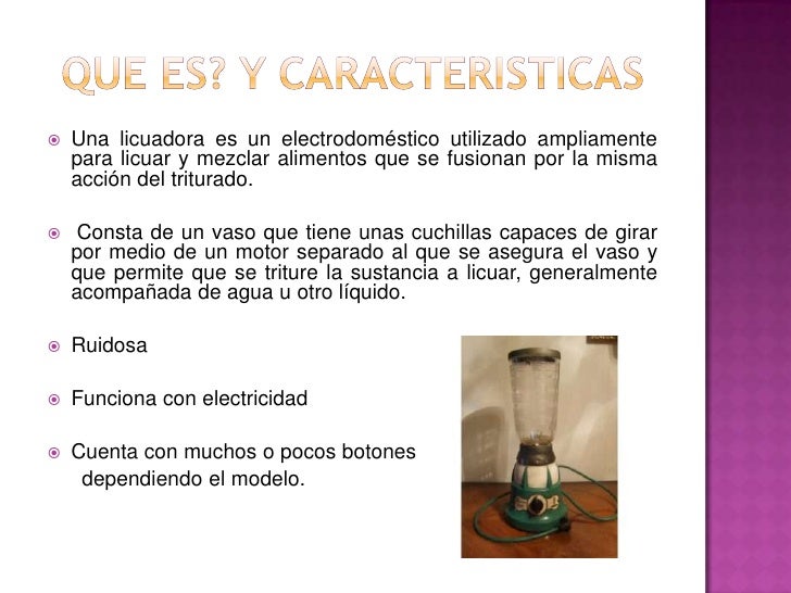 La licuadora proyecto La licuadora proyecto
