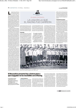 Kiosko y Más - El Diario Montañés - 13 feb. 2014 - Page #64

1 de 1

http://lector.kioskoymas.com/epaper/services/OnlinePrintHandler.ashx?...

13/02/2014 10:33

 