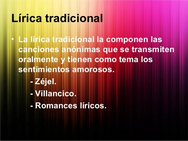 La lirica