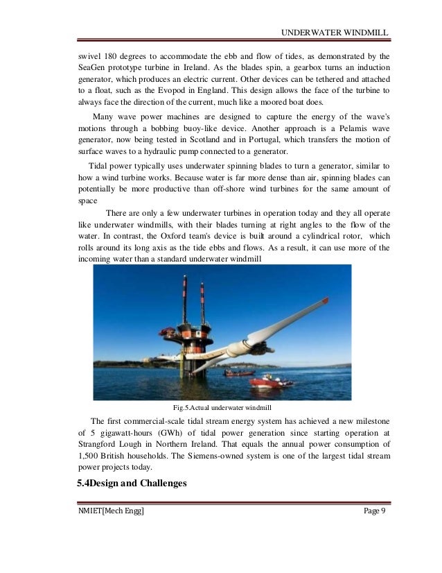 underwater windmill research paper download