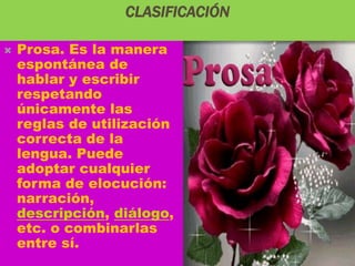 Forma Prosa La literatura | PPTX