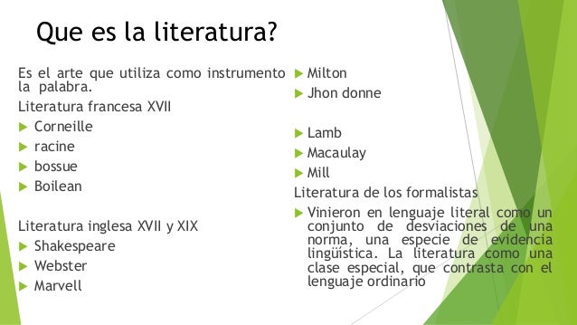 LA LITERATURA Y LOS ESTUDIOS LITERARIOS
