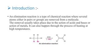 E1 Elimination reaction | PPTX