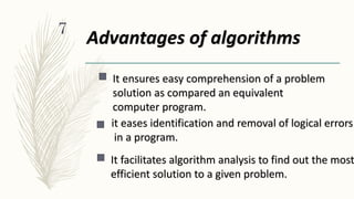 Algorithms and Flowcharts | PPT