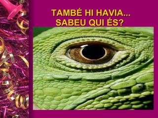 TAMBÉ HI HAVIA... SABEU QUI ÉS?   