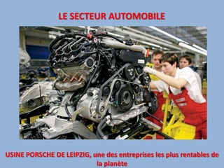 LE SECTEUR AUTOMOBILEUSINE PORSCHE DE LEIPZIG, une des entreprises les plus rentables de la planète