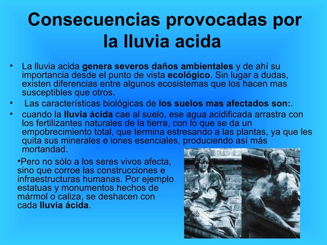 La lluvia acida
