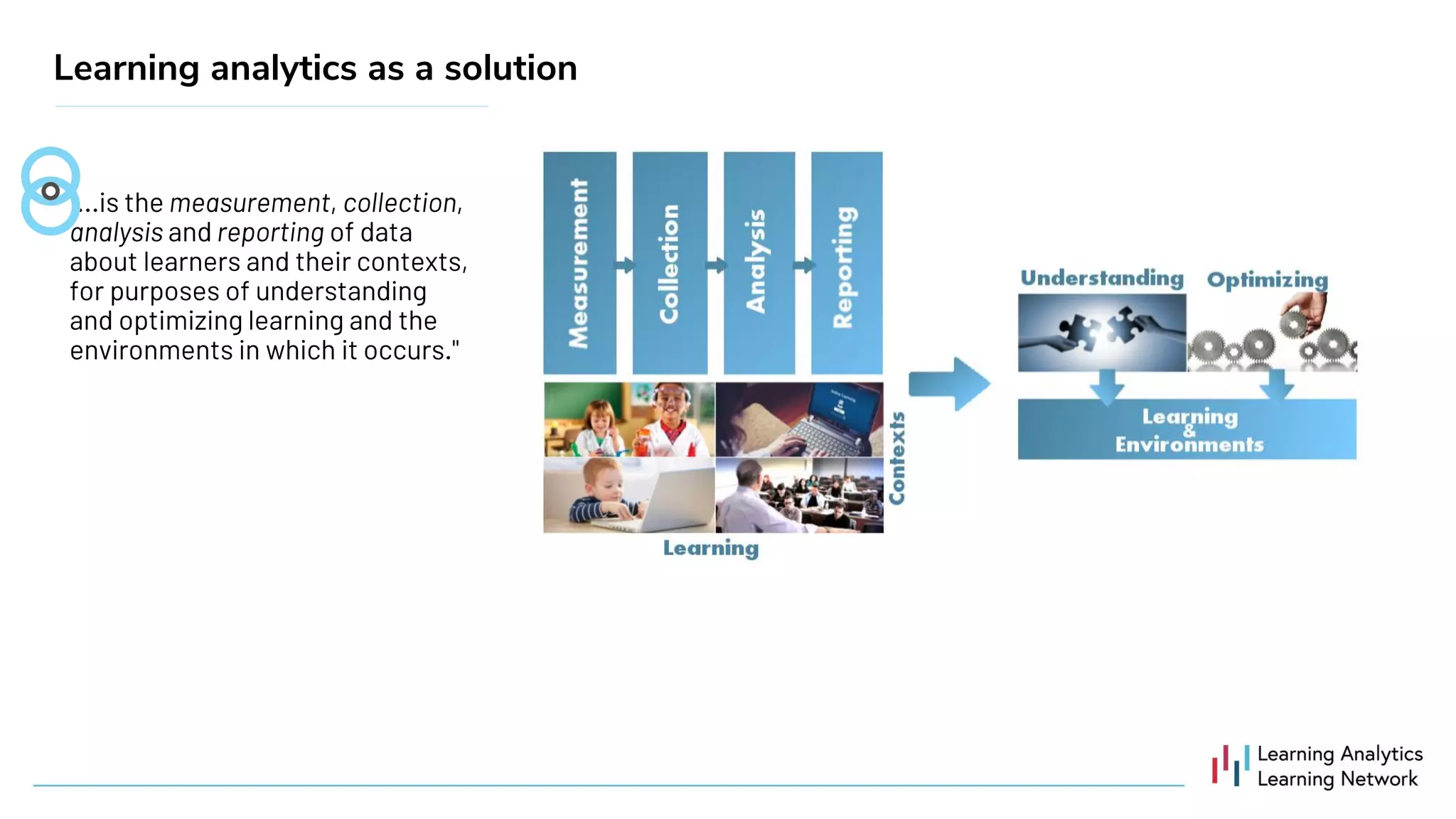 Learning analytics as a solution
 