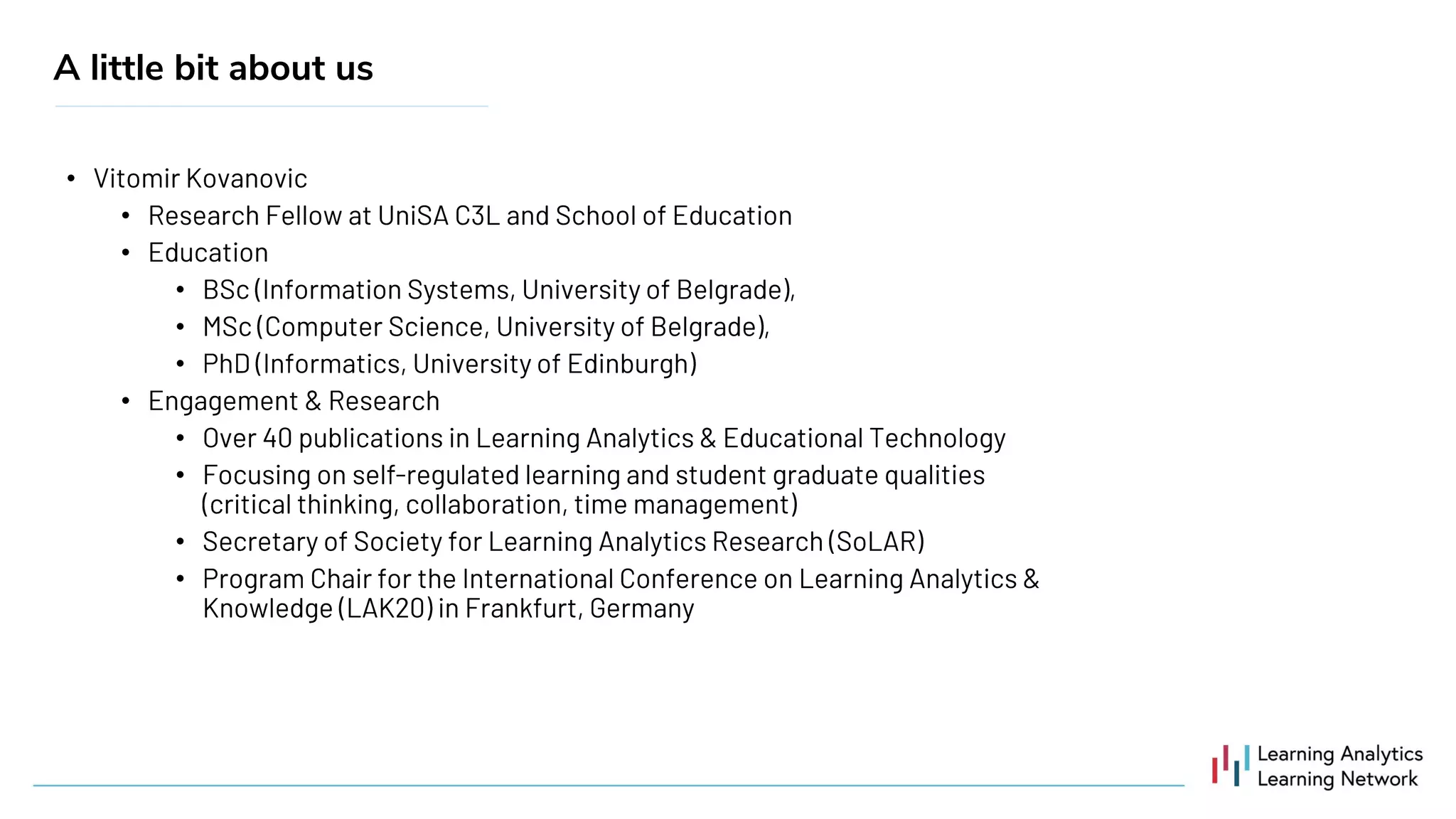 •
•
•
•
•
•
•
•
•
•
•
A little bit about us
 