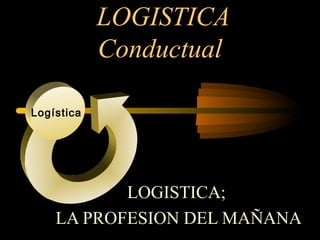 LOGISTICA
Conductual
Logística

LOGISTICA;
LA PROFESION DEL MAÑANA

 