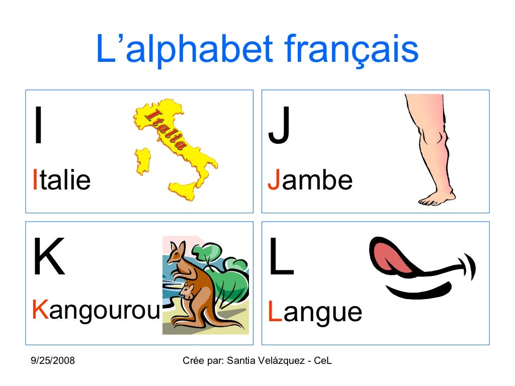 Alphabet Francais