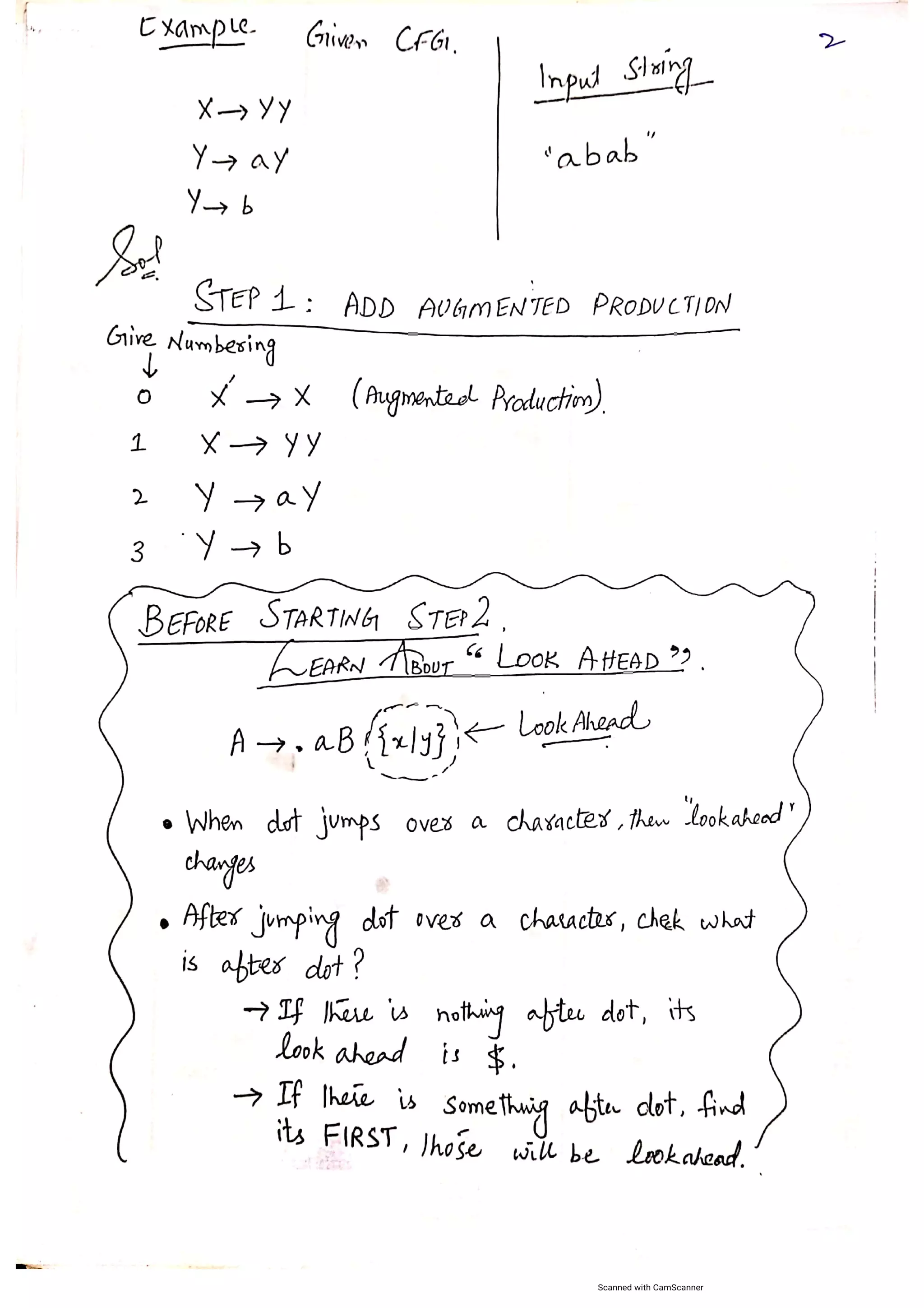LALR(1) parser