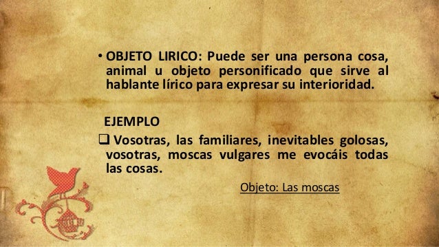 LA LÍRICA