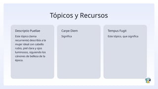 Que Significa Topicos La lírica renacentista española: poesía, amor y mitología en el Siglo ...