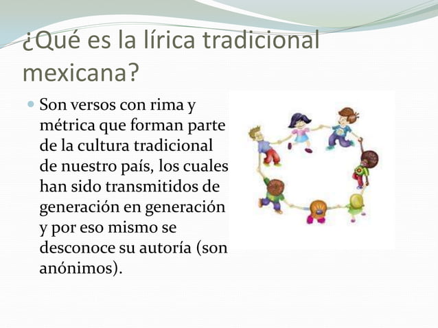 La lírica tradicional mexicana | PPT