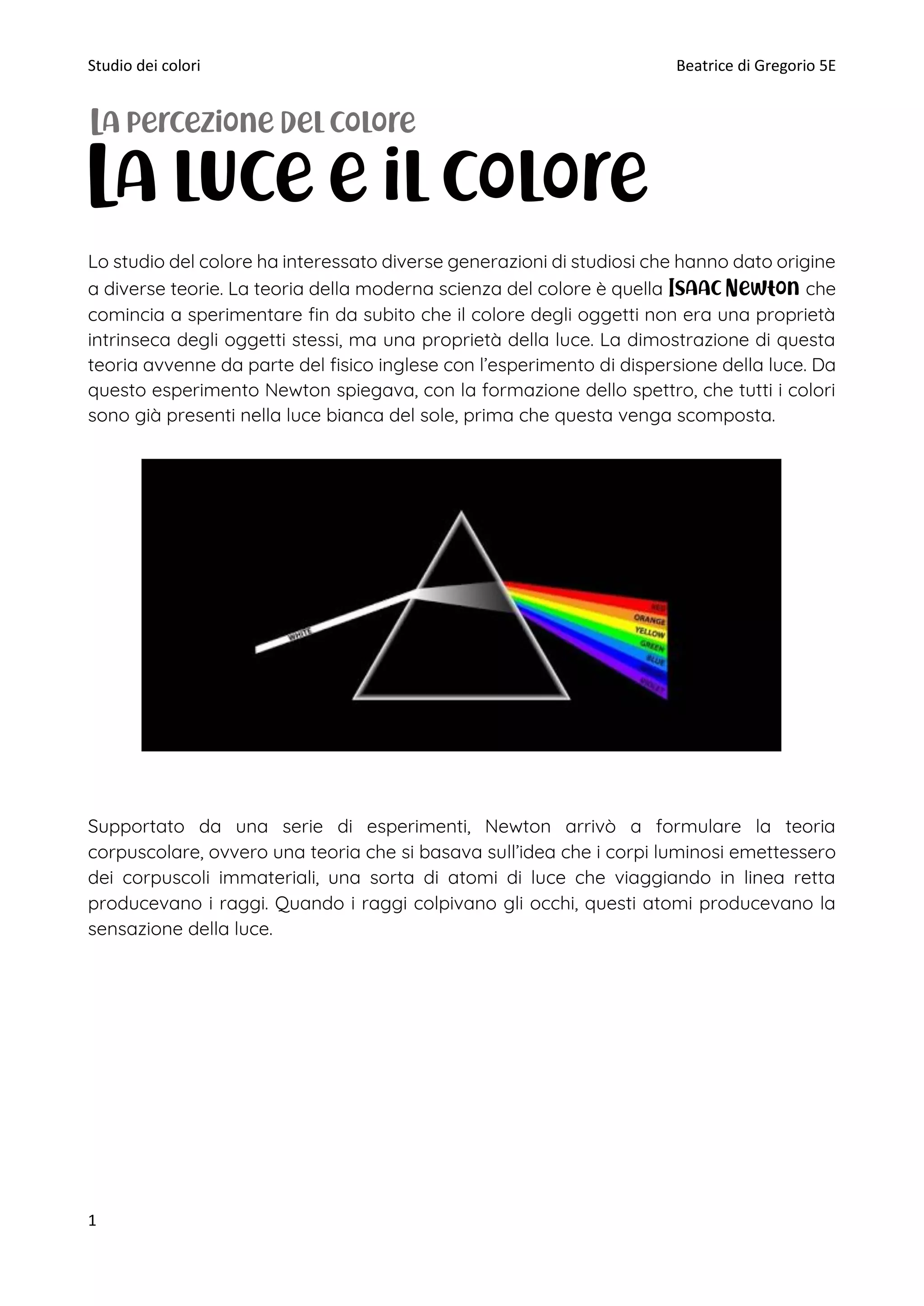 La luce e il colore | PDF