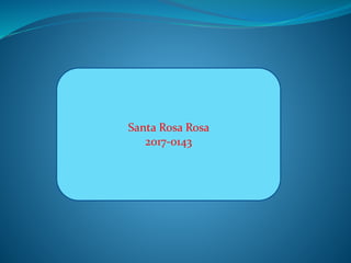 Santa Rosa Rosa
2017-0143
 