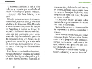 La luna tiene  ojos negros