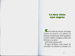 La luna tiene  ojos negros