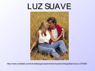 LUZ SUAVE




http://www.cristalab.com/tutoriales/guia-para-tomar-buenas-fotografias-la-luz-c37835l/
 