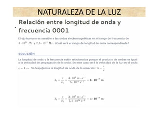 NATURALEZA DE LA LUZ
.
 