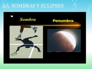 2.5. SOMBRAS Y ECLIPSES
 