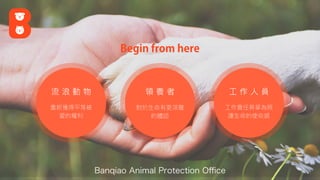 Begin from here
Banqiao Animal Protection Oﬃce
 